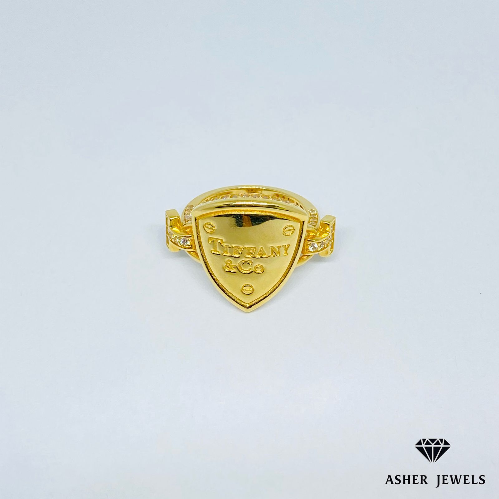 Tiffany Shield Ring Size 6